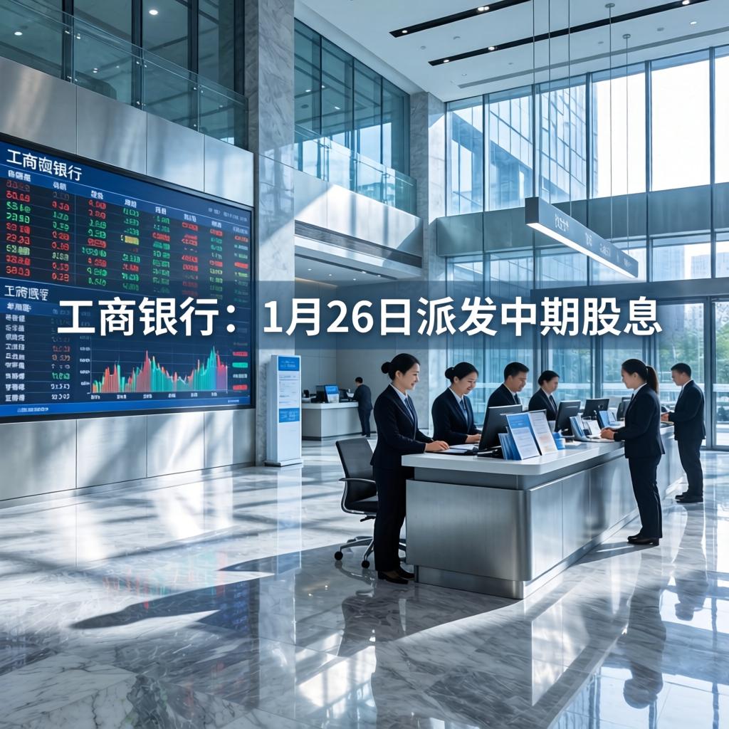 工商银行：1月26日派发中期股息0.1414元/股第一张图