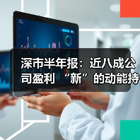 深市半年报:近八成公司盈利 “新”的动能持续累积(图1) 深市半年报:近八成公司盈利 “新”的动能持续累积(图1)