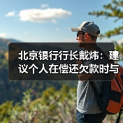 北京银行行长戴炜：建议个人在偿还欠款时与金融机构确认金额和还款状态（图4）