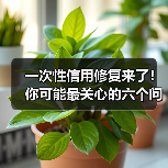一次性信用修复来了！你可能最关心的六个问题（图1）