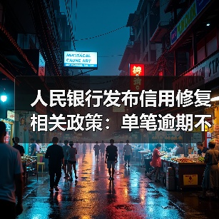 人民银行发布信用修复相关政策:单笔逾期不超过1万元,最晚于明年3月底前还清(图1) 人民银行发布信用修复相关政策:单笔逾期不超过1万元,最晚于明年3月底前还清(图1)