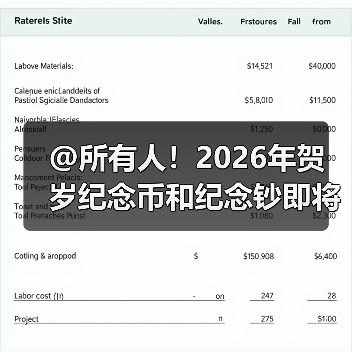 @所有人!2026年贺岁纪念币和纪念钞即将发行(图4) @所有人!2026年贺岁纪念币和纪念钞即将发行(图4)