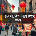 拒收现金?三部门发文整治(图1) 拒收现金?三部门发文整治(图1)
