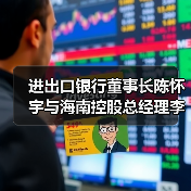 进出口银行董事长陈怀宇与海南控股总经理李国红举行会谈(图2) 进出口银行董事长陈怀宇与海南控股总经理李国红举行会谈(图2)