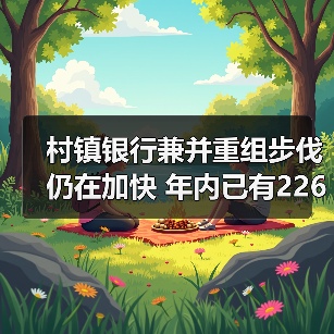 村镇银行兼并重组步伐仍在加快 年内已有226家村镇银行正式解散（图3）