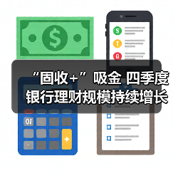 “固收+”吸金 四季度银行理财规模持续增长(图1) “固收+”吸金 四季度银行理财规模持续增长(图1)