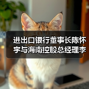 进出口银行董事长陈怀宇与海南控股总经理李国红举行会谈（图2）