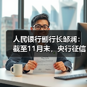 人民银行副行长邹澜：截至11月末，央行征信系统已收录8.1亿自然人信贷信息（图2）