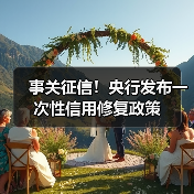 事关征信!央行发布一次性信用修复政策(图1) 事关征信!央行发布一次性信用修复政策(图1)