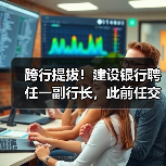 跨行提拔！建设银行聘任一副行长，此前任交通银行业务总监（图3）