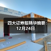 四大证券报精华摘要：12月24日（图4）