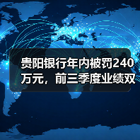贵阳银行年内被罚240万元,前三季度业绩双降,不良率升至九年高位(图3) 贵阳银行年内被罚240万元,前三季度业绩双降,不良率升至九年高位(图3)