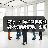 央行:引导金融机构继续做好债务接续、重组和置换,推动形成化债和发展的良性循环(图1) 央行:引导金融机构继续做好债务接续、重组和置换,推动形成化债和发展的良性循环(图1)