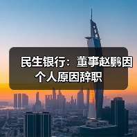 民生银行：董事赵鹏因个人原因辞职（图1）