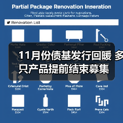 11月份债基发行回暖 多只产品提前结束募集（图1）