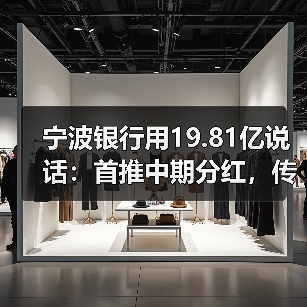 宁波银行用19.81亿说话：首推中期分红，传递稳健发展信号（图1）