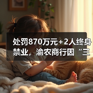 处罚870万元+2人终身禁业,渝农商行因“三查”相关问题再次被罚!前三季营收增长近乎停滞(图2) 处罚870万元+2人终身禁业,渝农商行因“三查”相关问题再次被罚!前三季营收增长近乎停滞(图2)