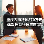 重庆农商行领870万元罚单 原副行长与首席审贷官被终身禁业(图1) 重庆农商行领870万元罚单 原副行长与首席审贷官被终身禁业(图1)