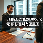 8月规模增长约3000亿元 银行理财有望重回“一哥”?(图2) 8月规模增长约3000亿元 银行理财有望重回“一哥”?(图2)