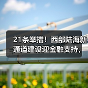 21条举措!西部陆海新通道建设迎金融支持,央行等多部门详解来了(图4) 21条举措!西部陆海新通道建设迎金融支持,央行等多部门详解来了(图4)