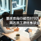 重庆农商行被罚870万,两名员工遭终身禁业(图2) 重庆农商行被罚870万,两名员工遭终身禁业(图2)