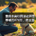 重庆农商行因滚动开票等被罚870万，原主管财务的副行长和首席审贷官被终身禁业（图1）