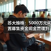苏大维格:5000万元闲置募集资金现金管理到期赎回,获收益72.75万元(图1) 苏大维格:5000万元闲置募集资金现金管理到期赎回,获收益72.75万元(图1)