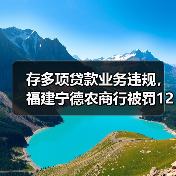 存多项贷款业务违规,福建宁德农商行被罚125万元(图2) 存多项贷款业务违规,福建宁德农商行被罚125万元(图2)