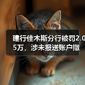建行佳木斯分行被罚2.05万,涉未报送账户撤销资料等(图3) 建行佳木斯分行被罚2.05万,涉未报送账户撤销资料等(图3)