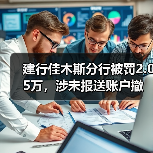 建行佳木斯分行被罚2.05万,涉未报送账户撤销资料等(图4) 建行佳木斯分行被罚2.05万,涉未报送账户撤销资料等(图4)