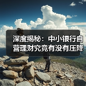深度揭秘:中小银行自营理财究竟有没有压降?(图1) 深度揭秘:中小银行自营理财究竟有没有压降?(图1)