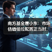 南方基金唐小东:市场估值低位配置正当时,市场信心有望重振(图4) 南方基金唐小东:市场估值低位配置正当时,市场信心有望重振(图4)