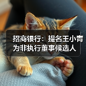 招商银行:提名王小青为非执行董事候选人(图3) 招商银行:提名王小青为非执行董事候选人(图3)