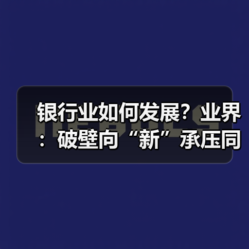 银行业如何发展?业界:破壁向“新”承压同时显韧性(图2) 银行业如何发展?业界:破壁向“新”承压同时显韧性(图2)