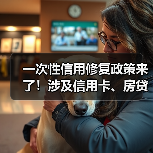 一次性信用修复政策来了!涉及信用卡、房贷、消费贷,还款后“免申即享”(图1) 一次性信用修复政策来了!涉及信用卡、房贷、消费贷,还款后“免申即享”(图1)
