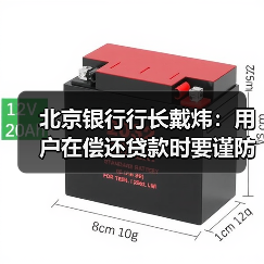 北京银行行长戴炜:用户在偿还贷款时要谨防非法中介的骗局(图2) 北京银行行长戴炜:用户在偿还贷款时要谨防非法中介的骗局(图2)