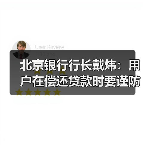 北京银行行长戴炜:用户在偿还贷款时要谨防非法中介的骗局(图3) 北京银行行长戴炜:用户在偿还贷款时要谨防非法中介的骗局(图3)