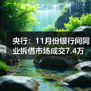央行：11月份银行间同业拆借市场成交7.4万亿元，环比增加9.6%（图4）