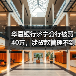 华夏银行济宁分行被罚40万,涉贷款管理不到位(图3) 华夏银行济宁分行被罚40万,涉贷款管理不到位(图3)