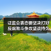 证监会表态要坚决打好反腐败斗争攻坚战持久战总体战(图4) 证监会表态要坚决打好反腐败斗争攻坚战持久战总体战(图4)