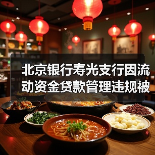 北京银行寿光支行因流动资金贷款管理违规被罚35万 时任行长助理遭警告(图1) 北京银行寿光支行因流动资金贷款管理违规被罚35万 时任行长助理遭警告(图1)