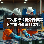 广发银行长春分行和其分支机构被罚110万，涉贷款资金回流转存保证金等（图1）