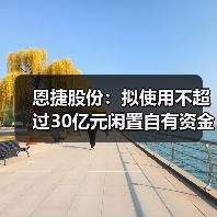 恩捷股份：拟使用不超过30亿元闲置自有资金购买银行理财产品（图1）