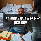 村镇银行贷款管理不审慎遭重罚(图1) 村镇银行贷款管理不审慎遭重罚(图1)