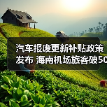 汽车报废更新补贴政策发布 海南机场旅客破5000万（图1）