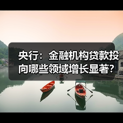 央行：金融机构贷款投向哪些领域增长显著？（图3）
