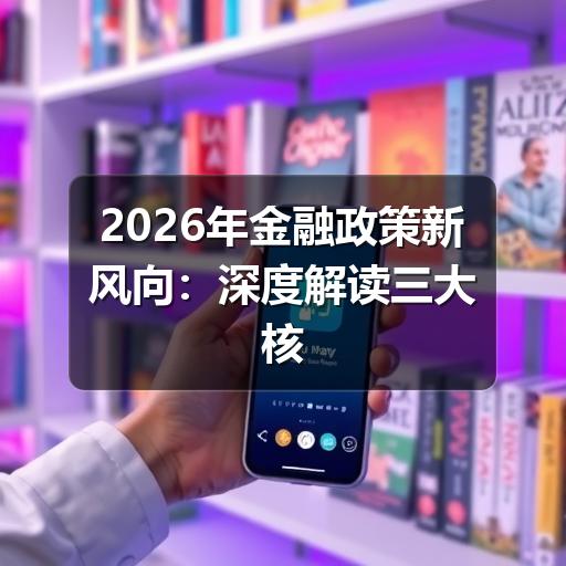 2026年金融政策新风向：深度解读三大核心变革