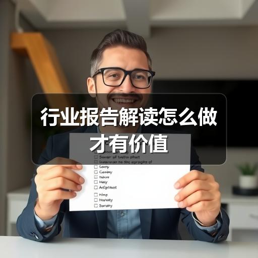行业报告解读怎么做才有价值