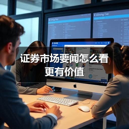 证券市场要闻怎么看更有价值