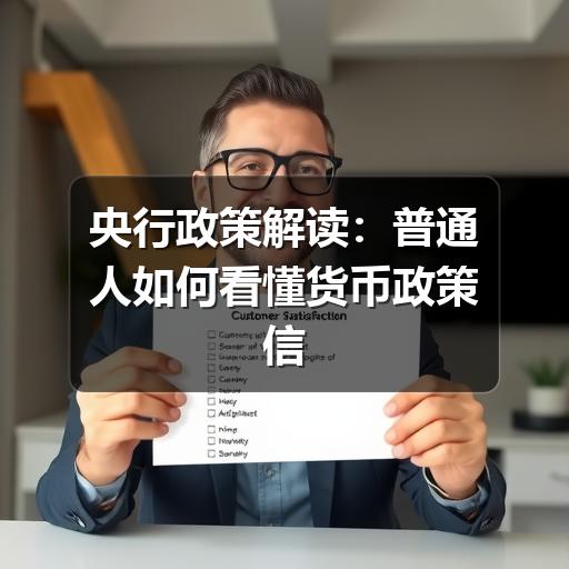 央行政策解读：普通人如何看懂货币政策信号